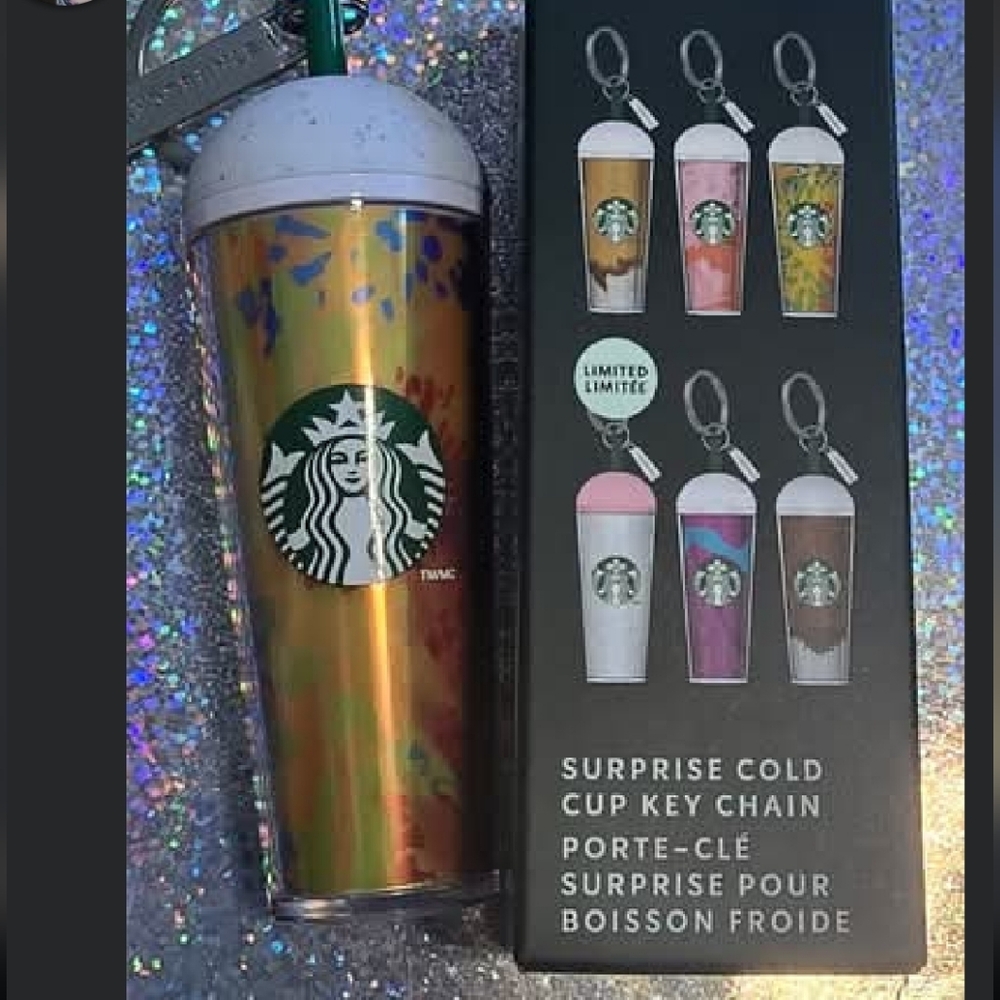 New In Box Starbucks Mystery Cold Cup Keychain